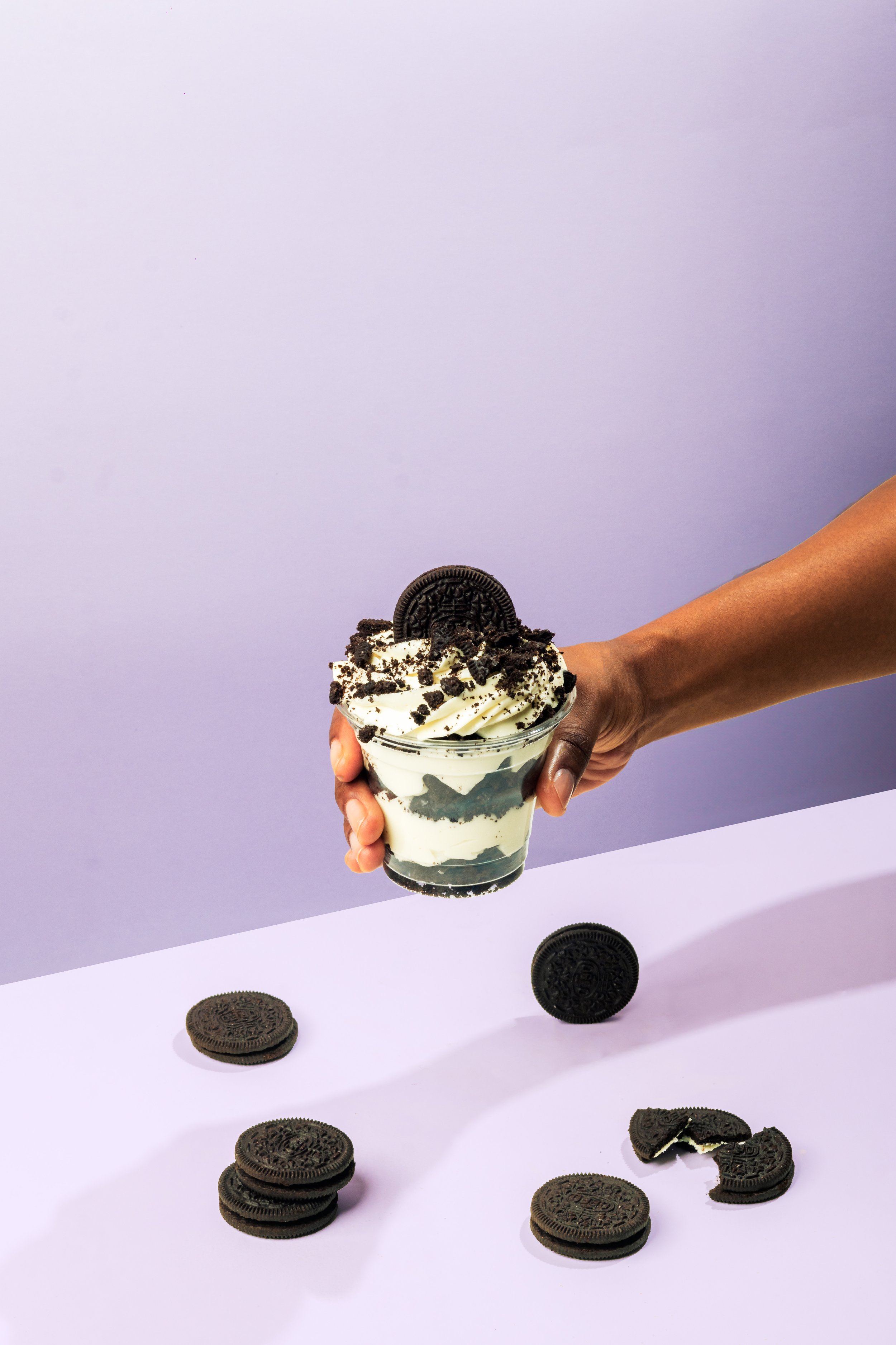 Brand photography with hand model for NYC bakery Yasmely's Delight.
Photographed by Kyran John, for Foreign Kollective Media Group. 